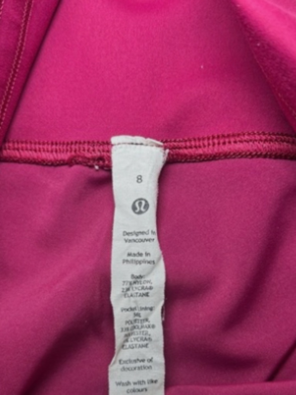 Lululemon Wunder Train High-Rise Tight 28" Women’s Size 8 Leggings Pink Yoga Gym - Picture 10 of 13